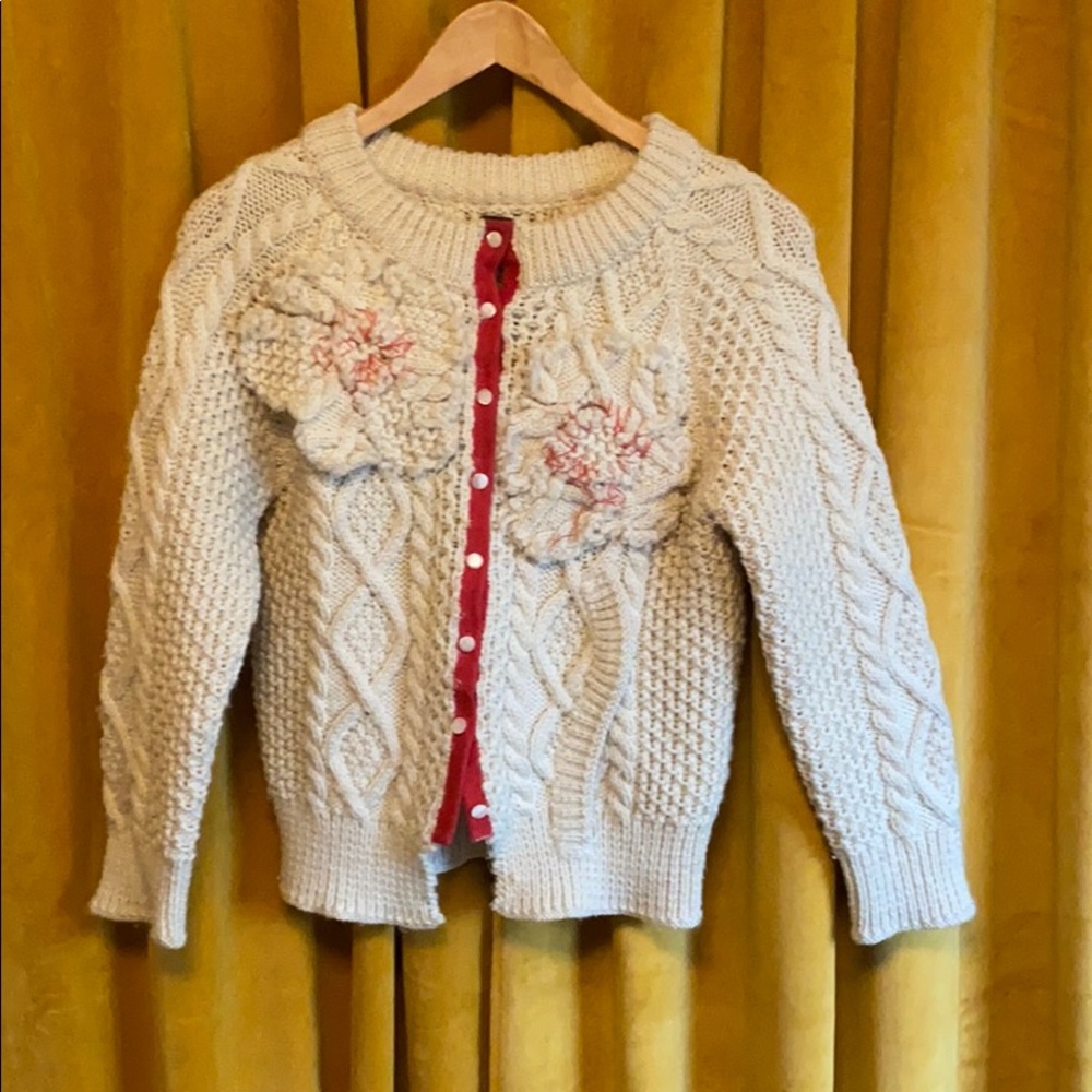 Free people wool crop cardigan